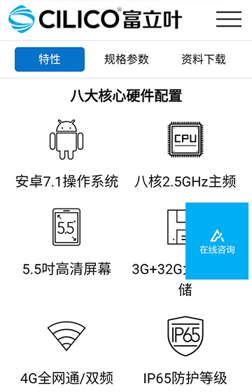 富立葉微電子網站案例圖片3